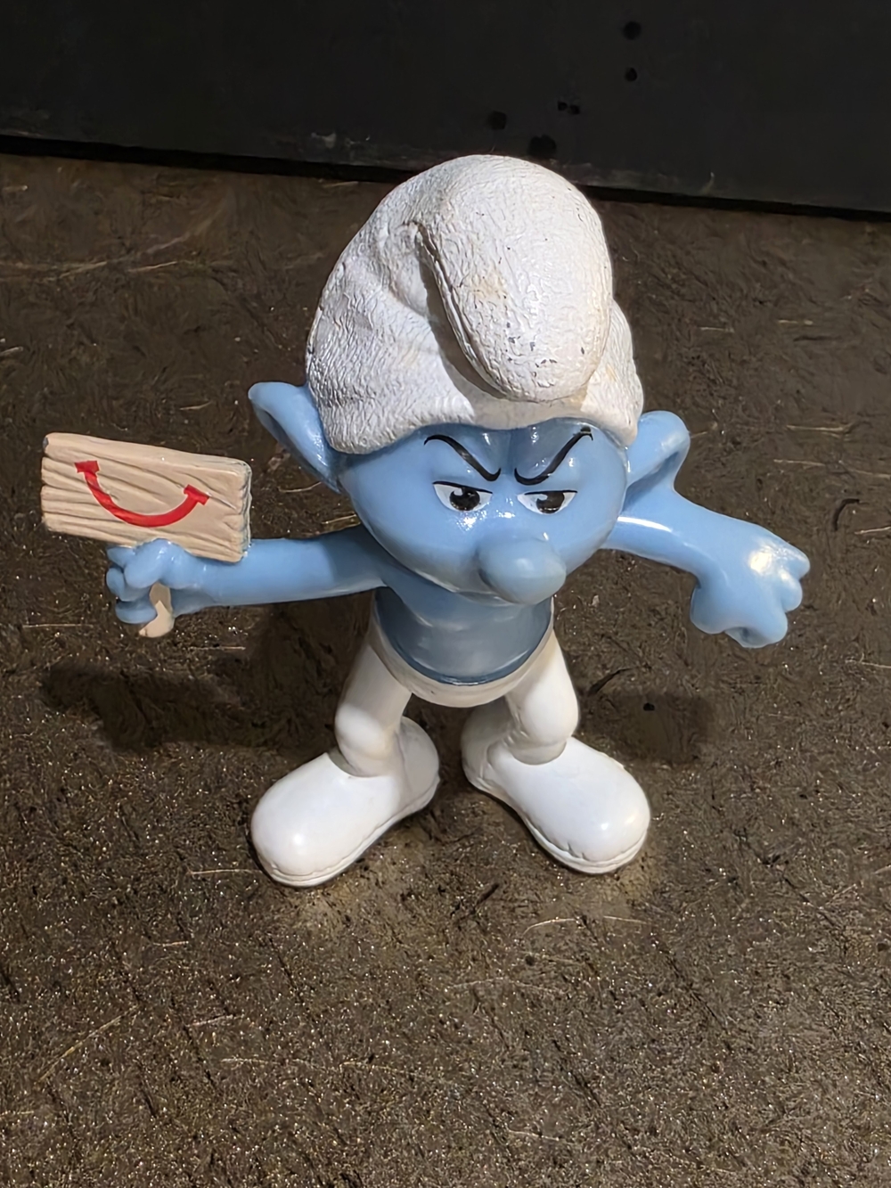 Blue Figurine Home Accent with White Hat and Shoes